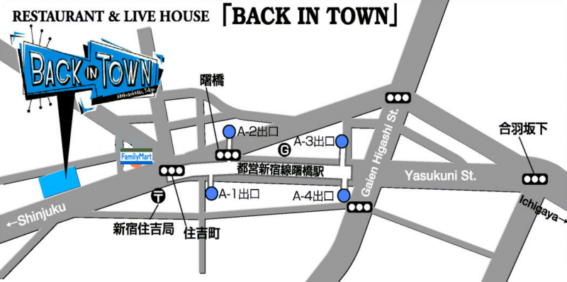BACK IN TOWN MAP